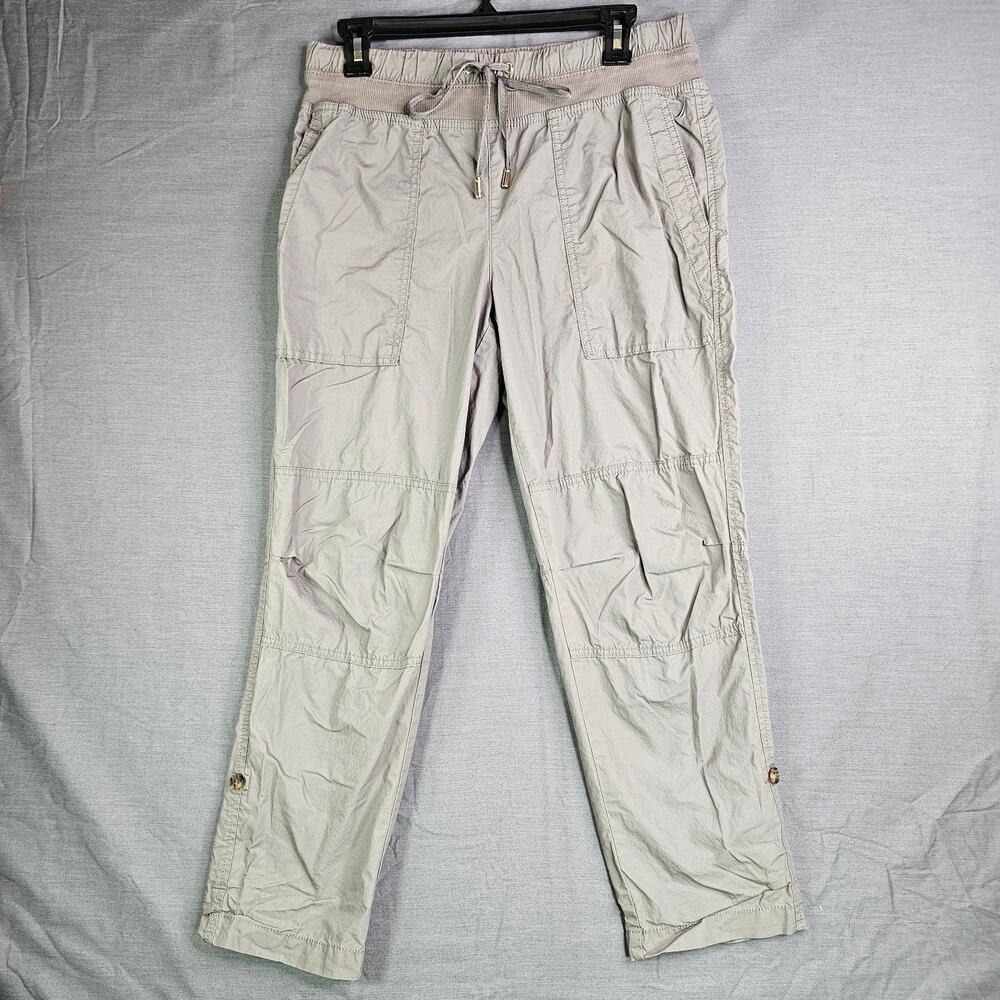 Nautica Jeans Cargo Utility Pants Drawstring Elastic Waist Gray Women's Small